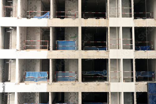 Close up Under construction new Condominium Building at Kuala Lumpur, Malaysia