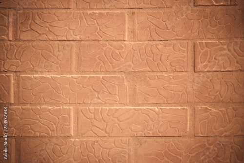 Background red textured brick wall. Can be used in the design as a blank.