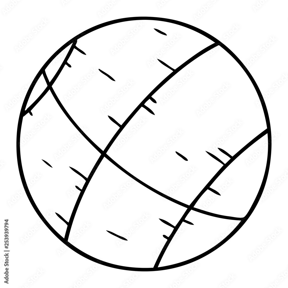 line drawing doodle of a basket ball line drawing doodle of a basket ball