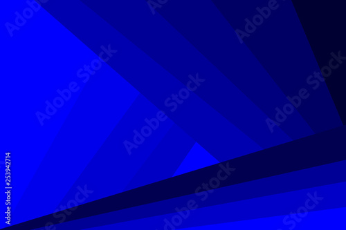 Abstract futuristic background - stripes and triangles - blue vector