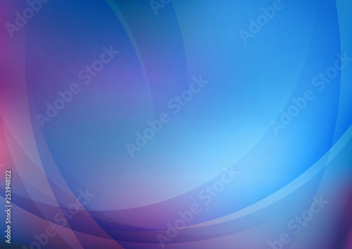 Abstract curved blue background
