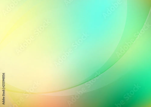 Abstract curved green background