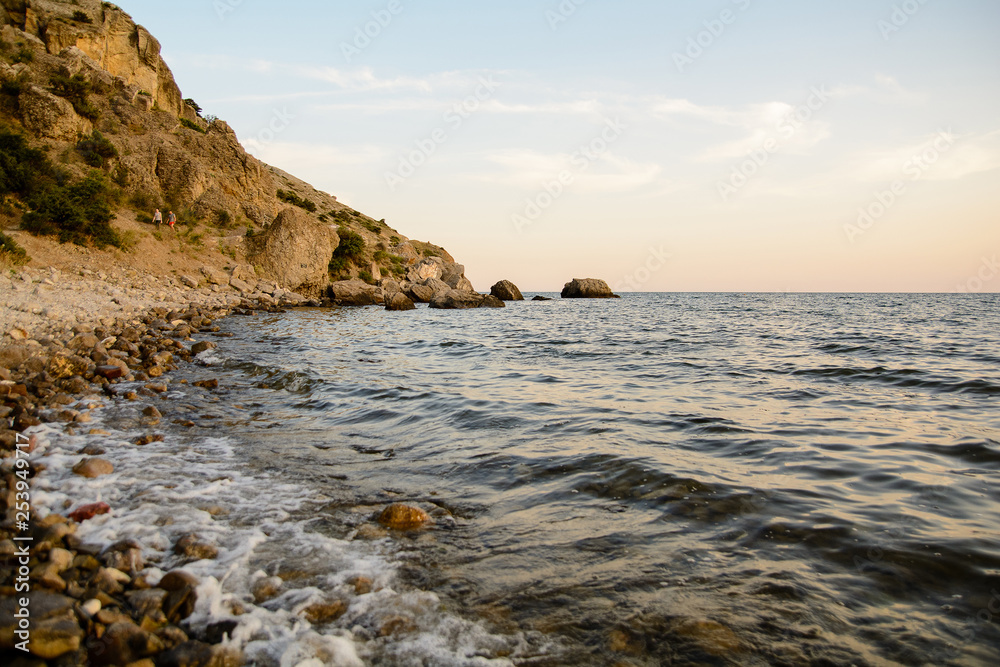 Beautiful view of the Crimean Black Sea coast