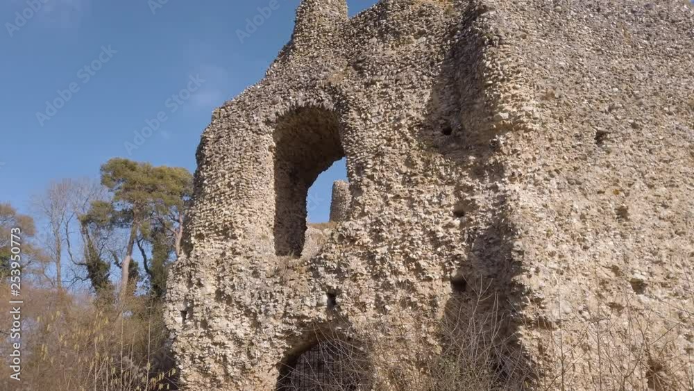 Medieval castle ruins