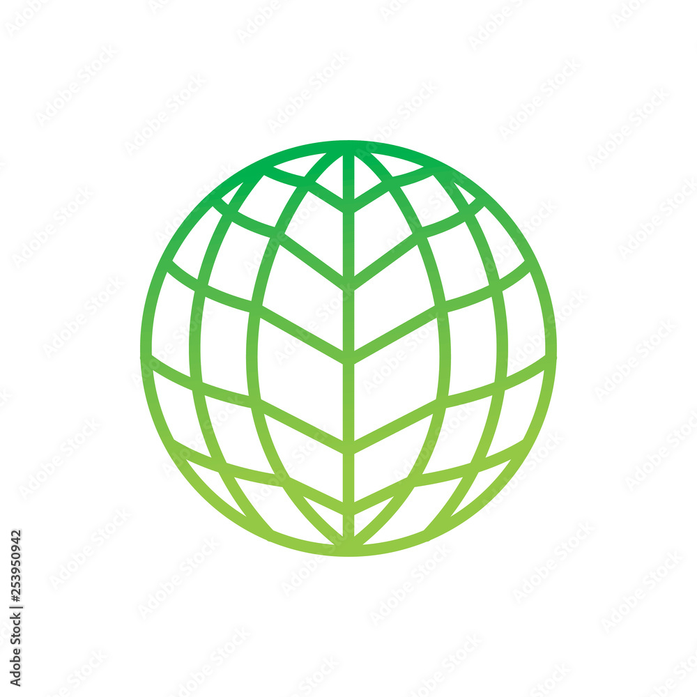 Leaf Logo Design Vector Template Set Leaf Logo Design Vector Template Set