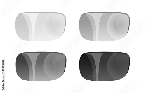 Photochromic lens vector . uv can change the color