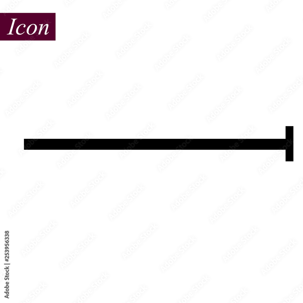 Horizontal Black Line icon on white background. vector illustration. eps10 Horizontal Black Line icon on white background. vector illustration. eps10