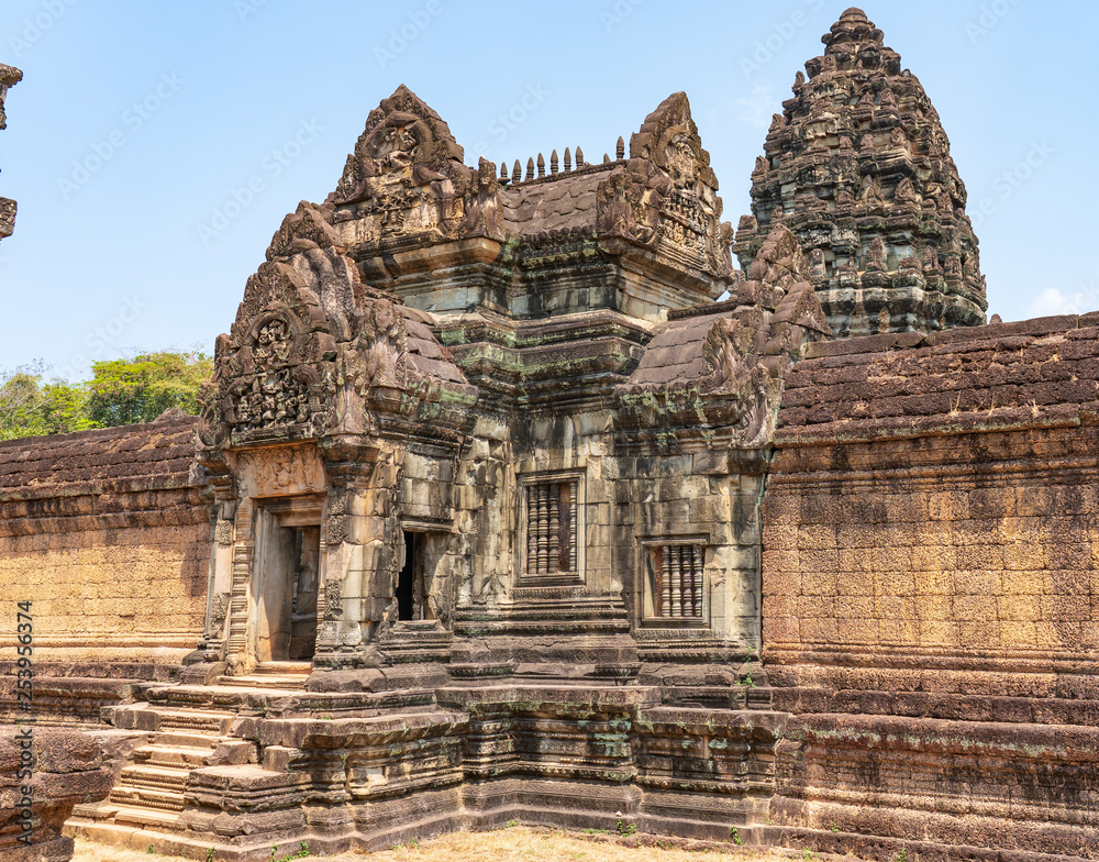 First enclosure wall gopuram (entrance) of Banteay Samre temple, Cambodia