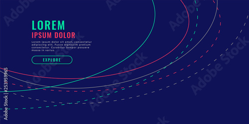 wavy lines blue background design