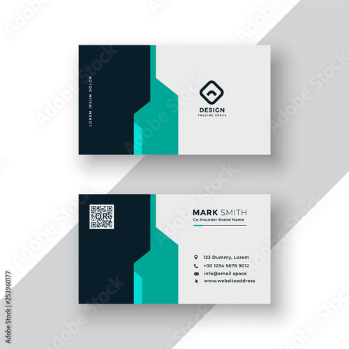 creative minimal business card template design