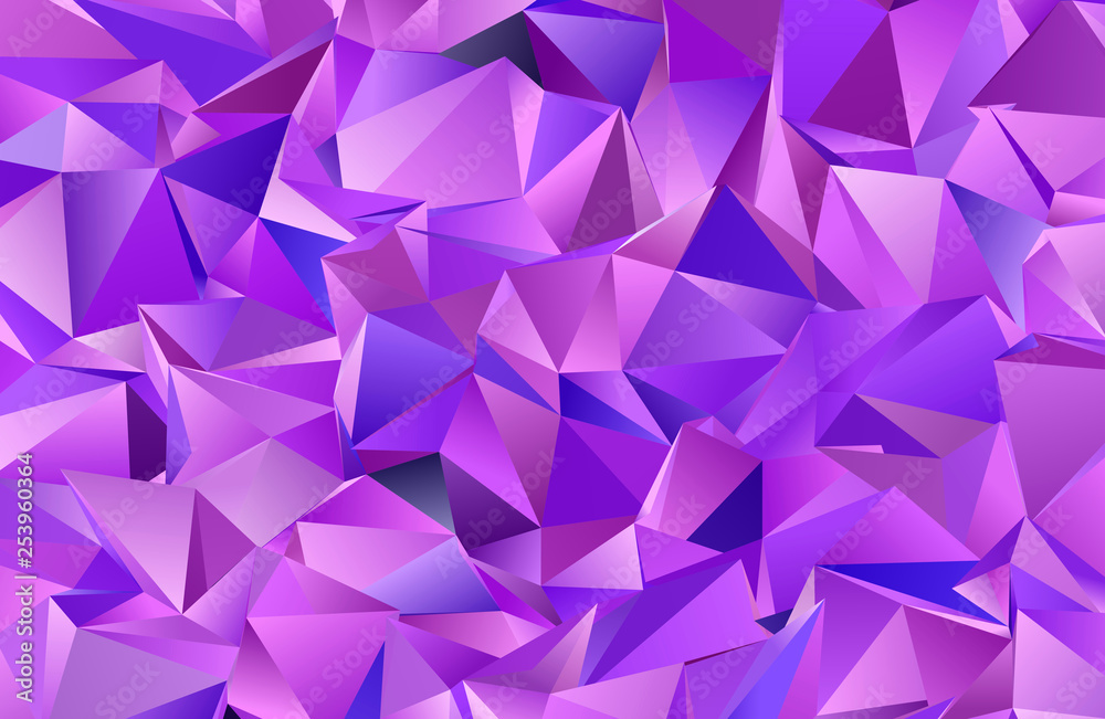 Abstract Low-Poly triangular modern background