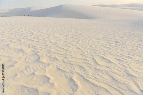 Pattern of white sand, White Sands National Monument, New Mexico
