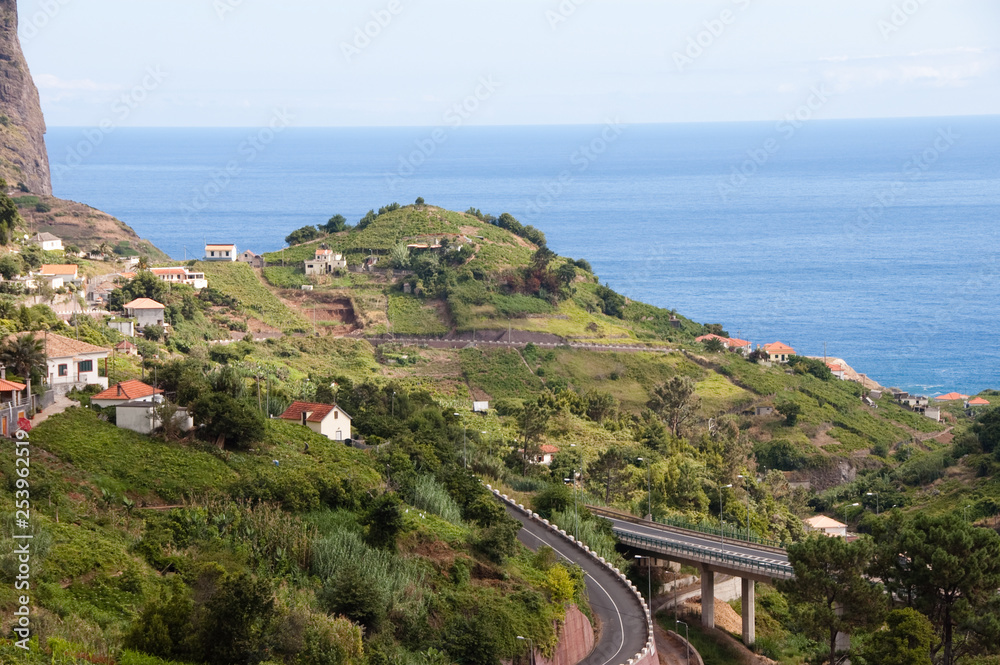 Landschaft bei Porto da Cruz auf Madeira