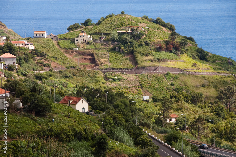 Landschaft bei Porto da Cruz auf Madeira