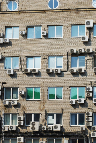 Bild auf Leinwand residential building facade