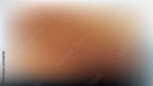 Vector blur abstract background in white and brown colors