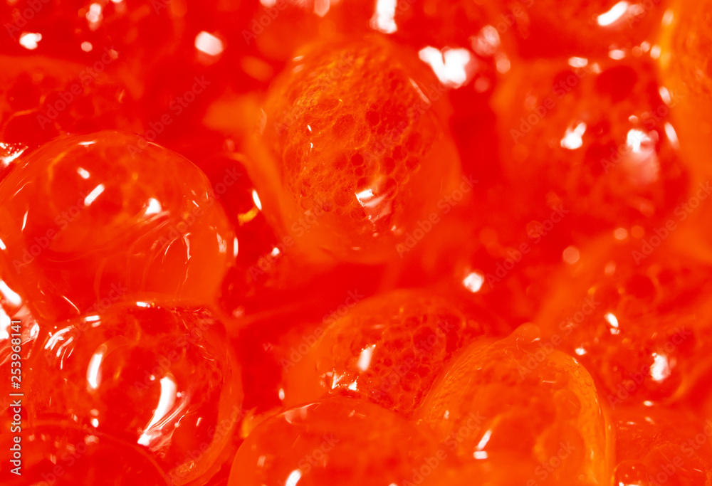 Red caviar as an abstract background Red caviar as an abstract background