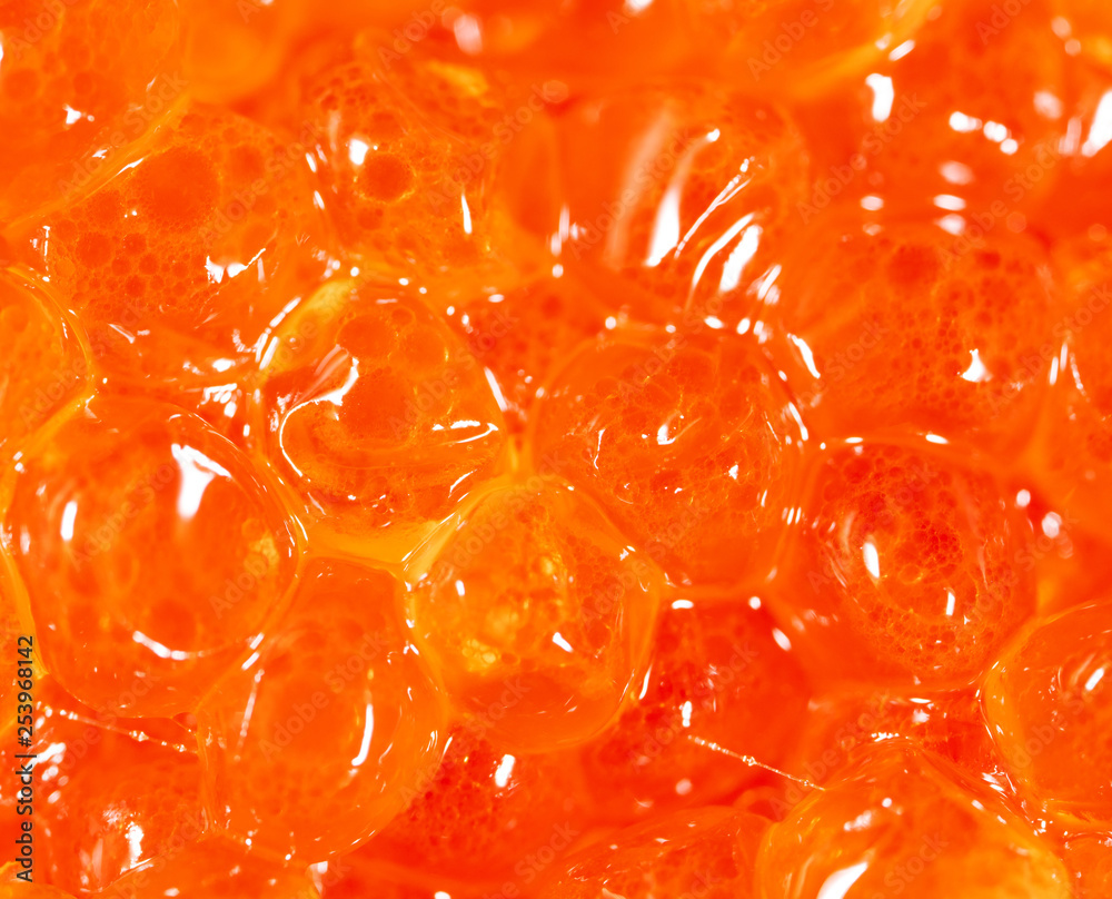 Red caviar as an abstract background Red caviar as an abstract background