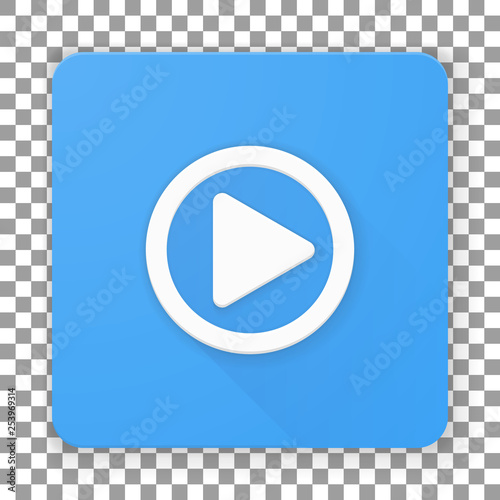 Play Button Material Design illustration