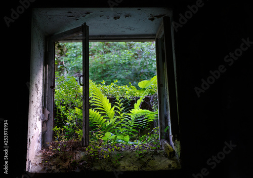 ruined abandoned constructions in abkhazia