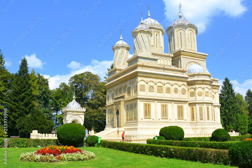 Cathedral of Curtea de Argeș (early 16th century) is a Romanian Orthodox cathedral in Curtea de Argeș, Romania