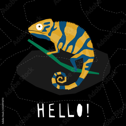 Funny graphic card template. Abstract illustration for design poster, card, invitation, bag print, shop advertising etc.