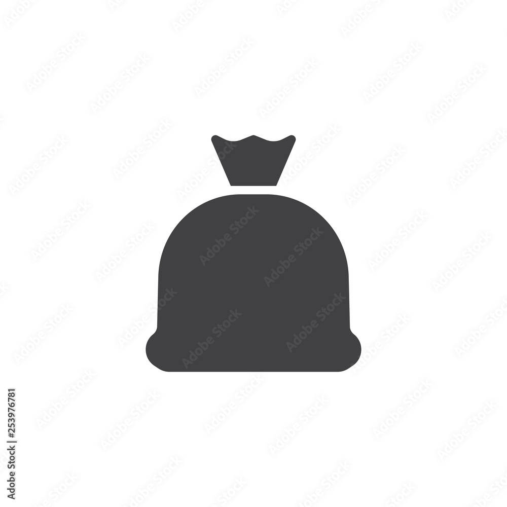 Full bag vector icon. filled flat sign for mobile concept and web design. bagful glyph icon. Symbol, logo illustration. Pixel perfect vector graphics Full bag vector icon. filled flat sign for mobile concept and web design. bagful glyph icon. Symbol, logo illustration. Pixel perfect vector graphics