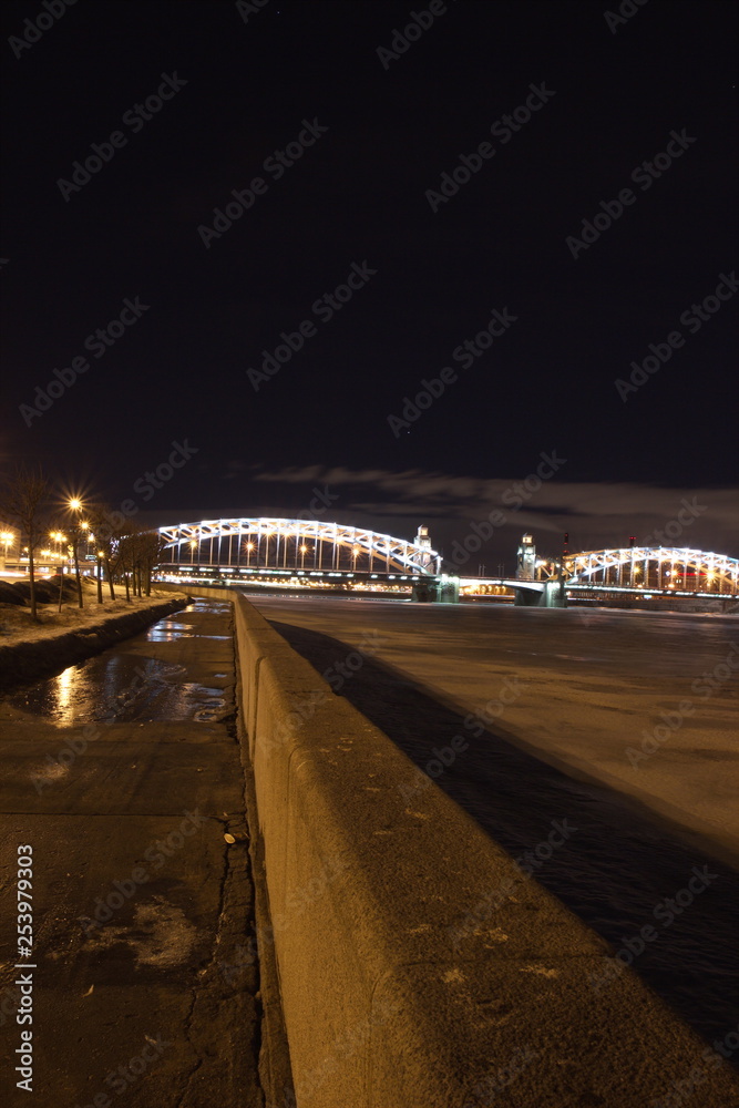  Bolsheokhtinsky bridge in winter