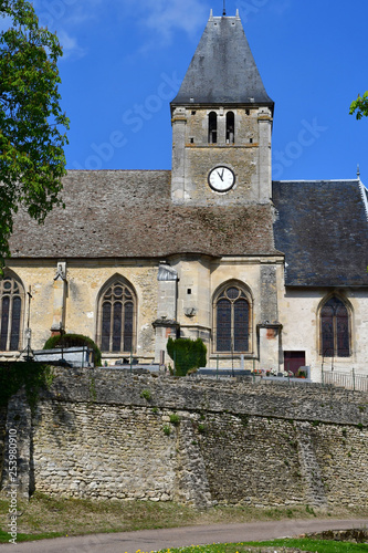 Berthenonville, France - april 3 2017 : picturesque village in spring photo