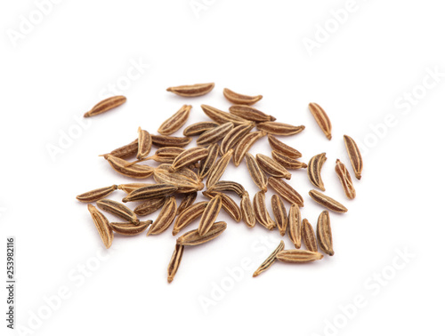 Caraway isolated on white background.