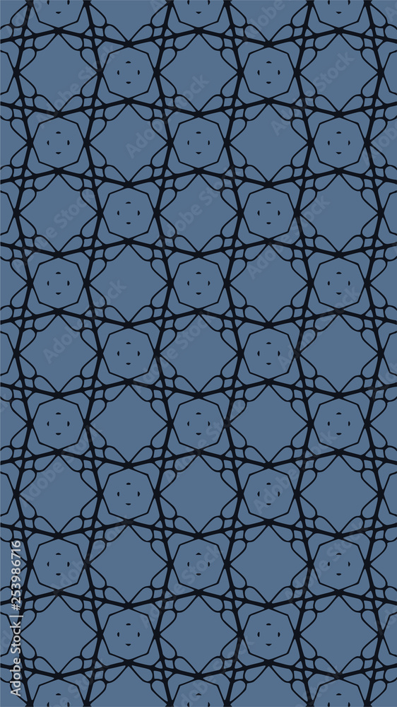 Fototapeta premium Ornate geometric pattern and abstract colored background