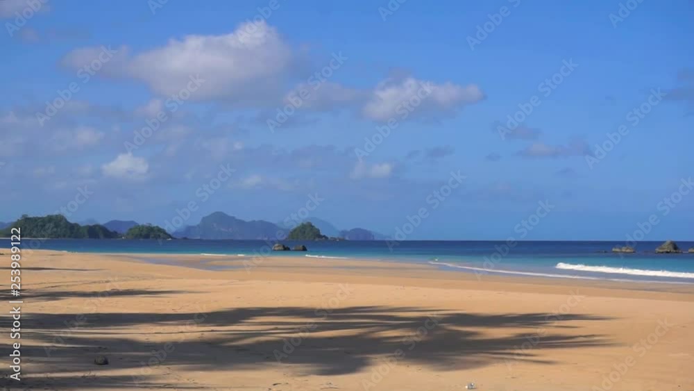 Philippines. Sunny day on Nakpan beach, not far from El Nido. Philippines. Sunny day on Nakpan beach, not far from El Nido.