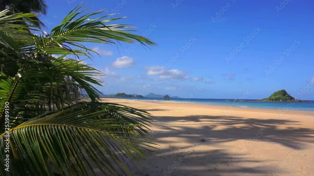 Philippines. Sunny day on Nakpan beach, not far from El Nido. Philippines. Sunny day on Nakpan beach, not far from El Nido.