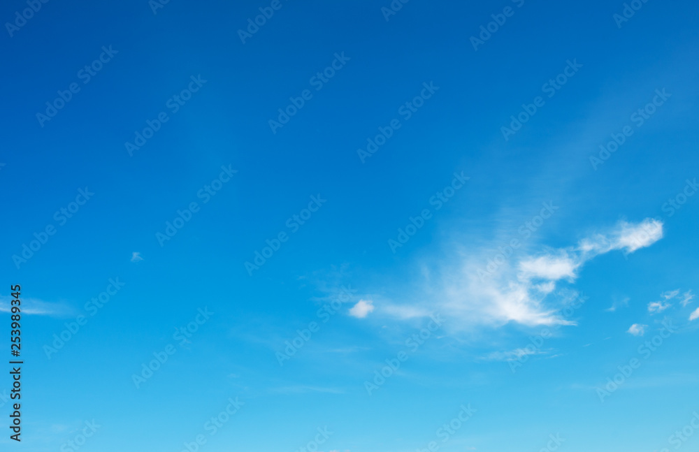 Fototapeta premium Blue sky with clouds background