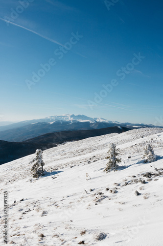 winter in the mountains