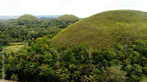 vue arienne, chocolate hills, Bohol, Philippines