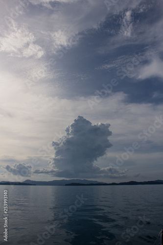 Cumulonimbus cloud over horizon
