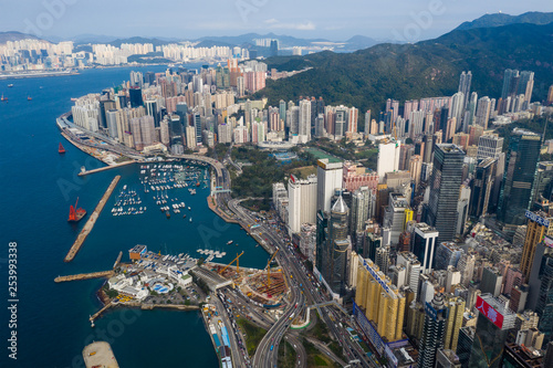 Hong Kong harbor front