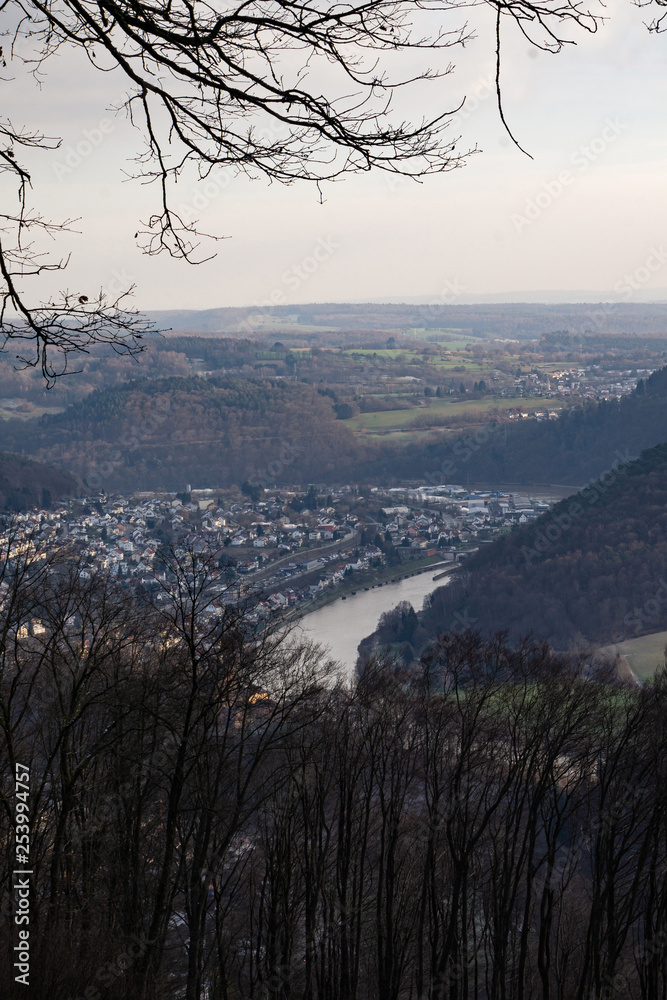 clouded view landscape, Neckartal, Germany Europe clouded view landscape, Neckartal, Germany Europe