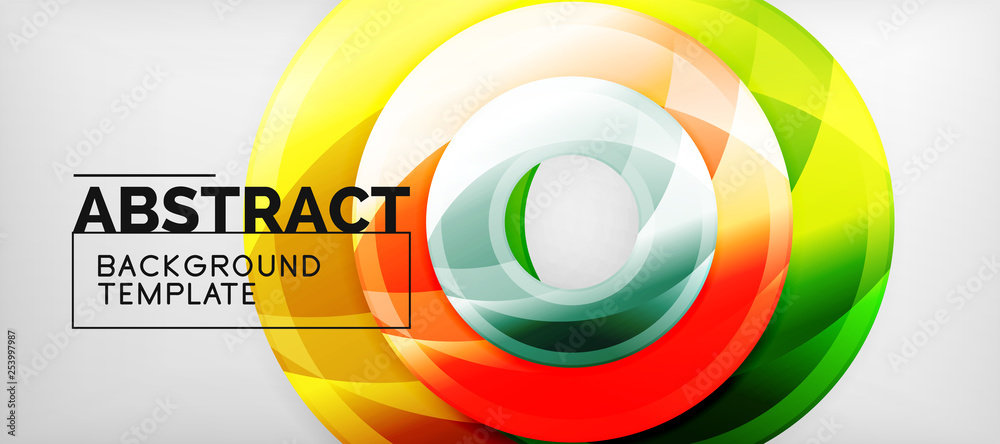 Glossy circles geometric background Glossy circles geometric background