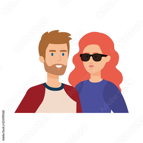 blind woman with helper