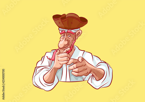 emoji sticker seaman captain point finger you are