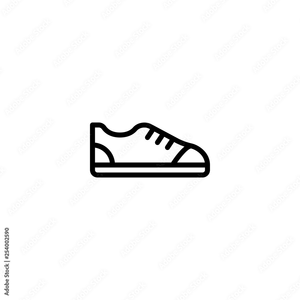 Sport shoe icon. Trainning sign Sport shoe icon. Trainning sign