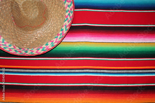 poncho sombrero Mexican Mexican traditional cinco de mayo rug fiesta background with stripes