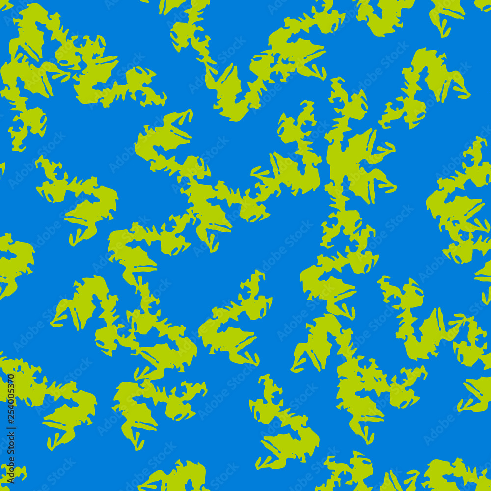 Urban UFO camouflage of various shades of blue and green colors Urban UFO camouflage of various shades of blue and green colors