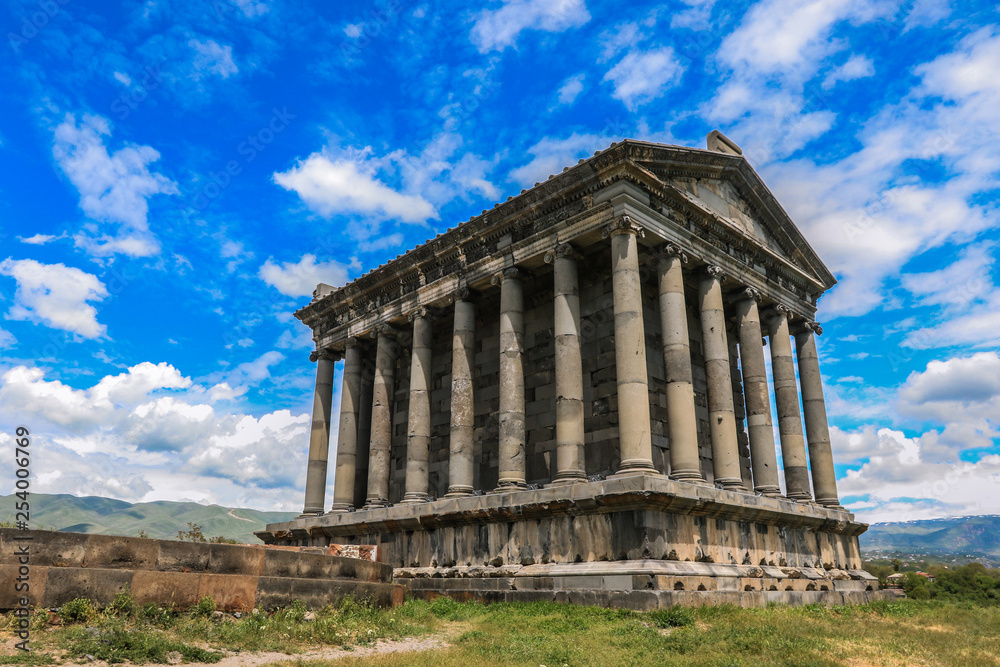 The Temple of Garni is a Greco-Roman colonnaded building, Armenia