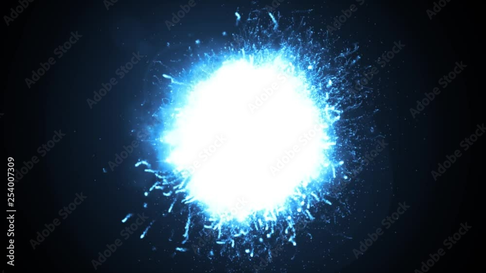 Shockwave Power Fire Explosion Loop/ Animation of a powerful fire speed ...