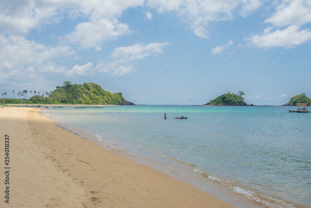 Tropical beach in elnido palawan, philippines