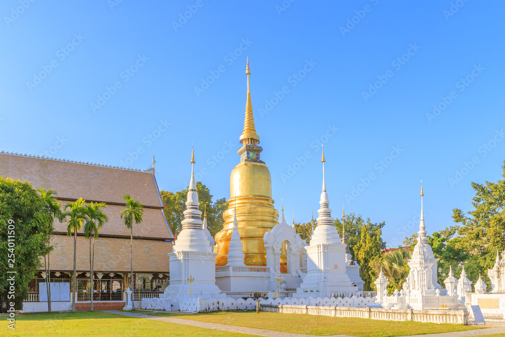 Pagodas at Wat Suan Dok Temple in Chiang Mai, North of Thailand Pagodas at Wat Suan Dok Temple in Chiang Mai, North of Thailand