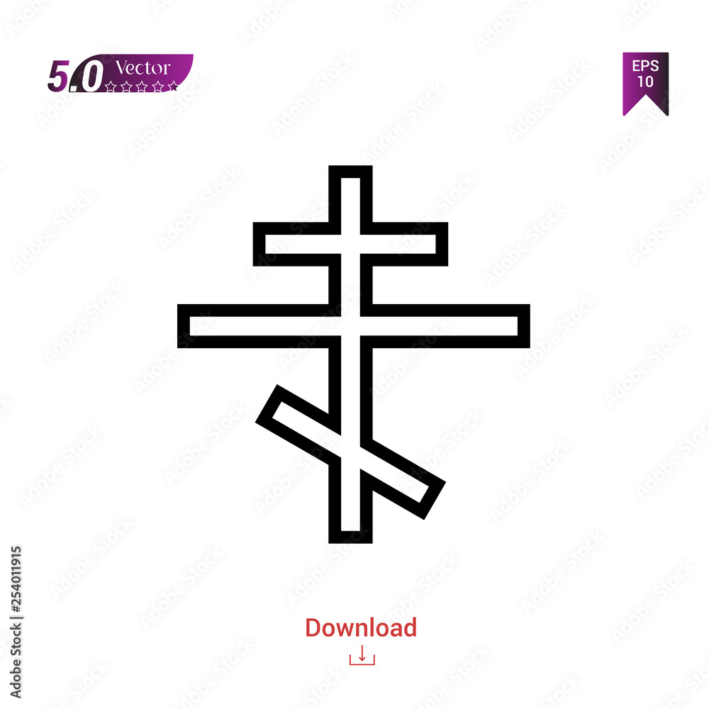 Outline christianity icon isolated on white background. Best modern. Graphic design, mobile application, beauty, user interface. Editable stroke. EPS10 format vector illustration Outline christianity icon isolated on white background. Best modern. Graphic design, mobile application, beauty, user interface. Editable stroke. EPS10 format vector illustration